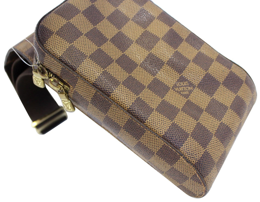LOUIS VUITTON Damier Ebene Geronimos Brown Hip Bag