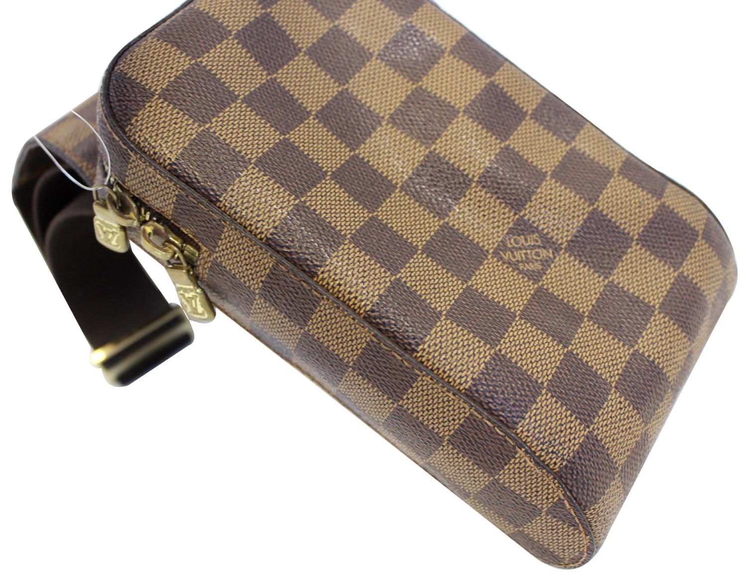 LOUIS VUITTON Damier Ebene Geronimos Brown Hip Bag
