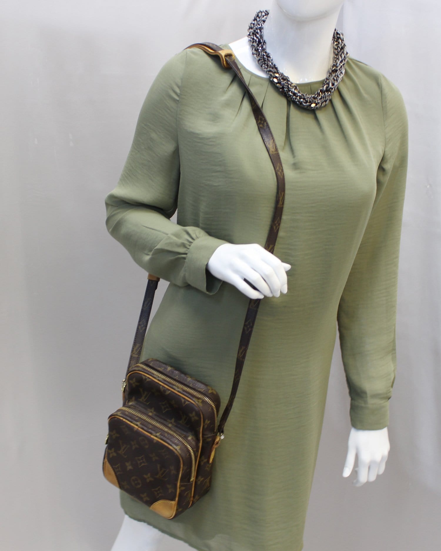 LOUIS VUITTON Monogram Canvas Amazone Crossbody Bag