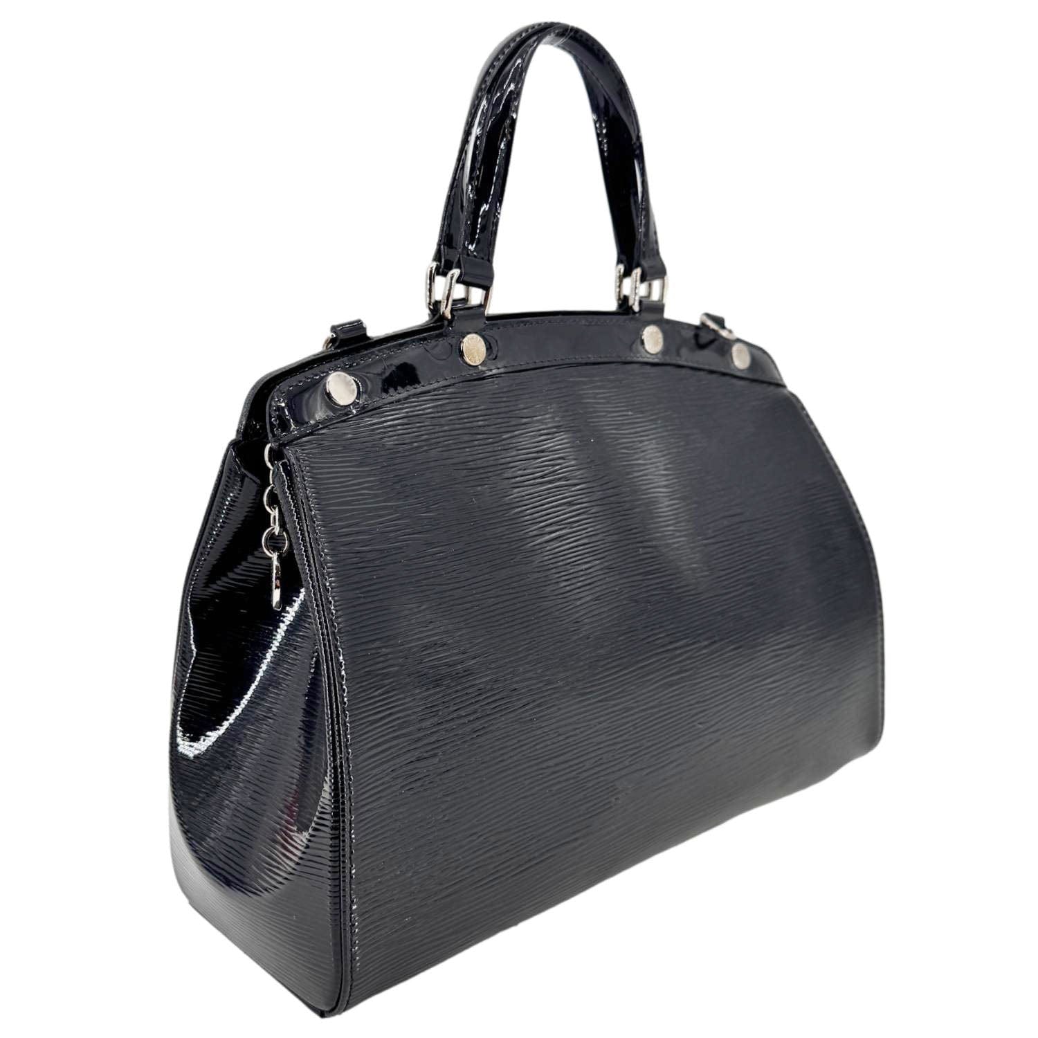 LOUIS VUITTON Brea MM Electric Epi Leather Shoulder Bag Black