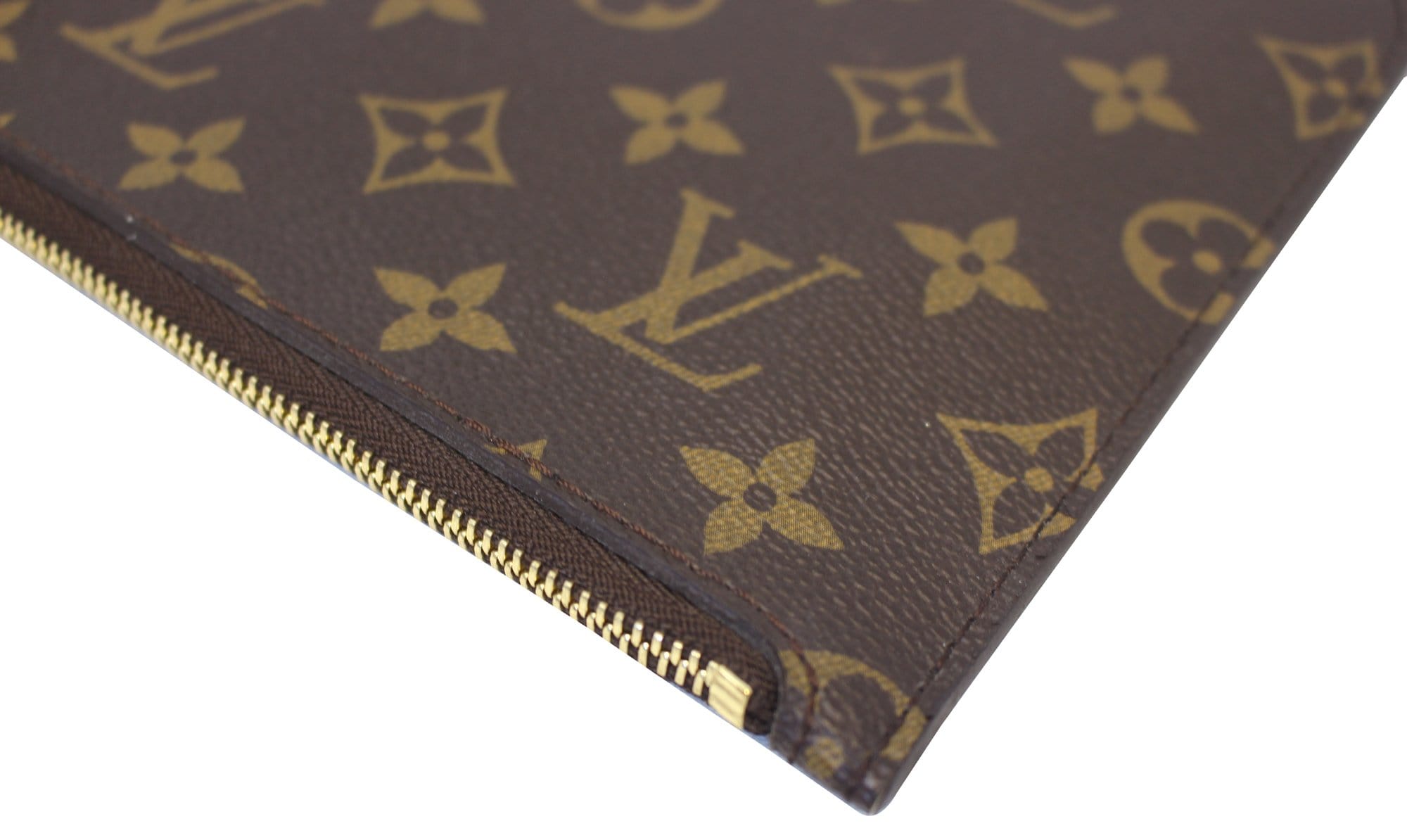 LOUIS VUITTON Monogram Canvas Pochette Wristlet Pouch Neverfull MM