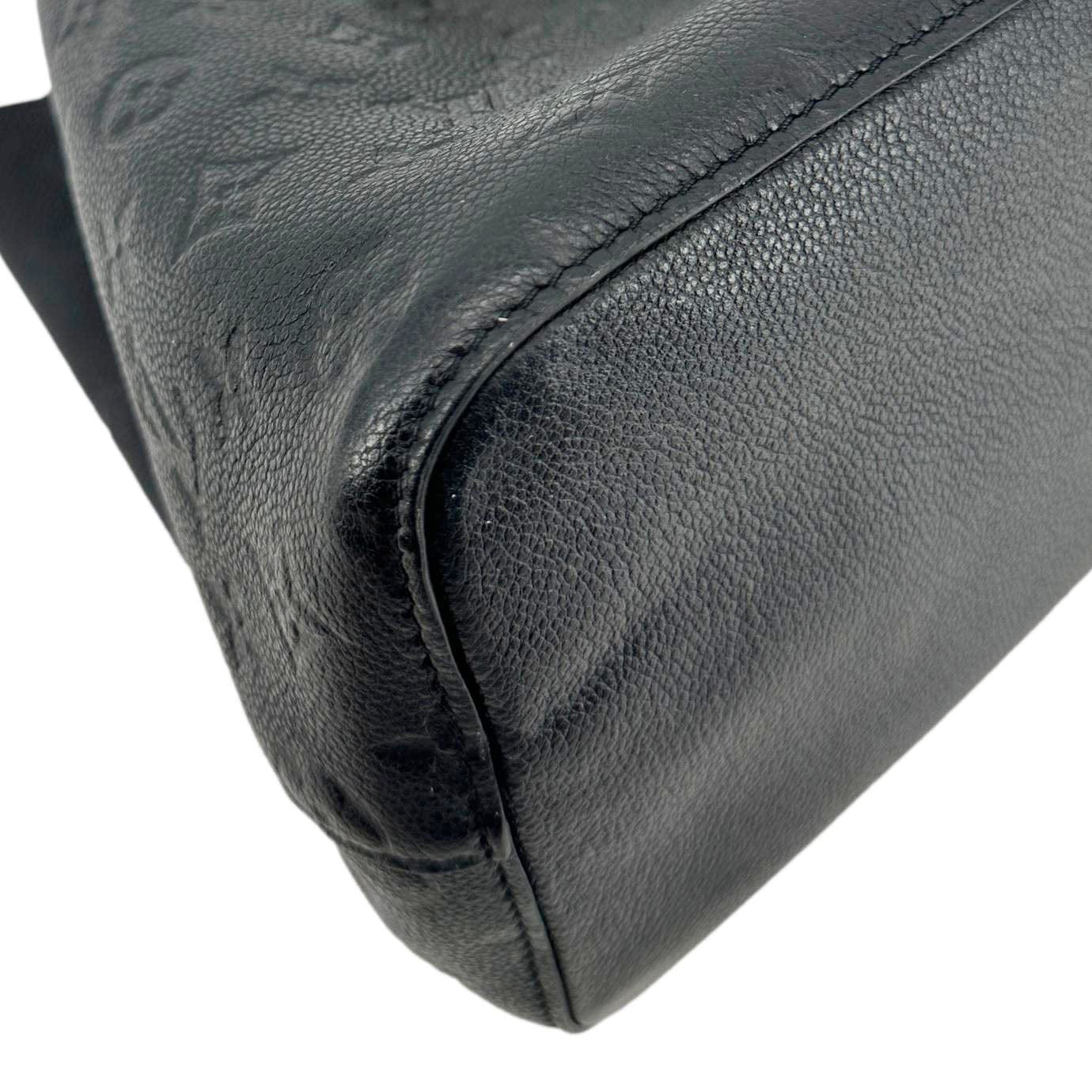 LOUIS VUITTON NeoNoe MM Monogram Empreinte Leather Shoulder Bag Black