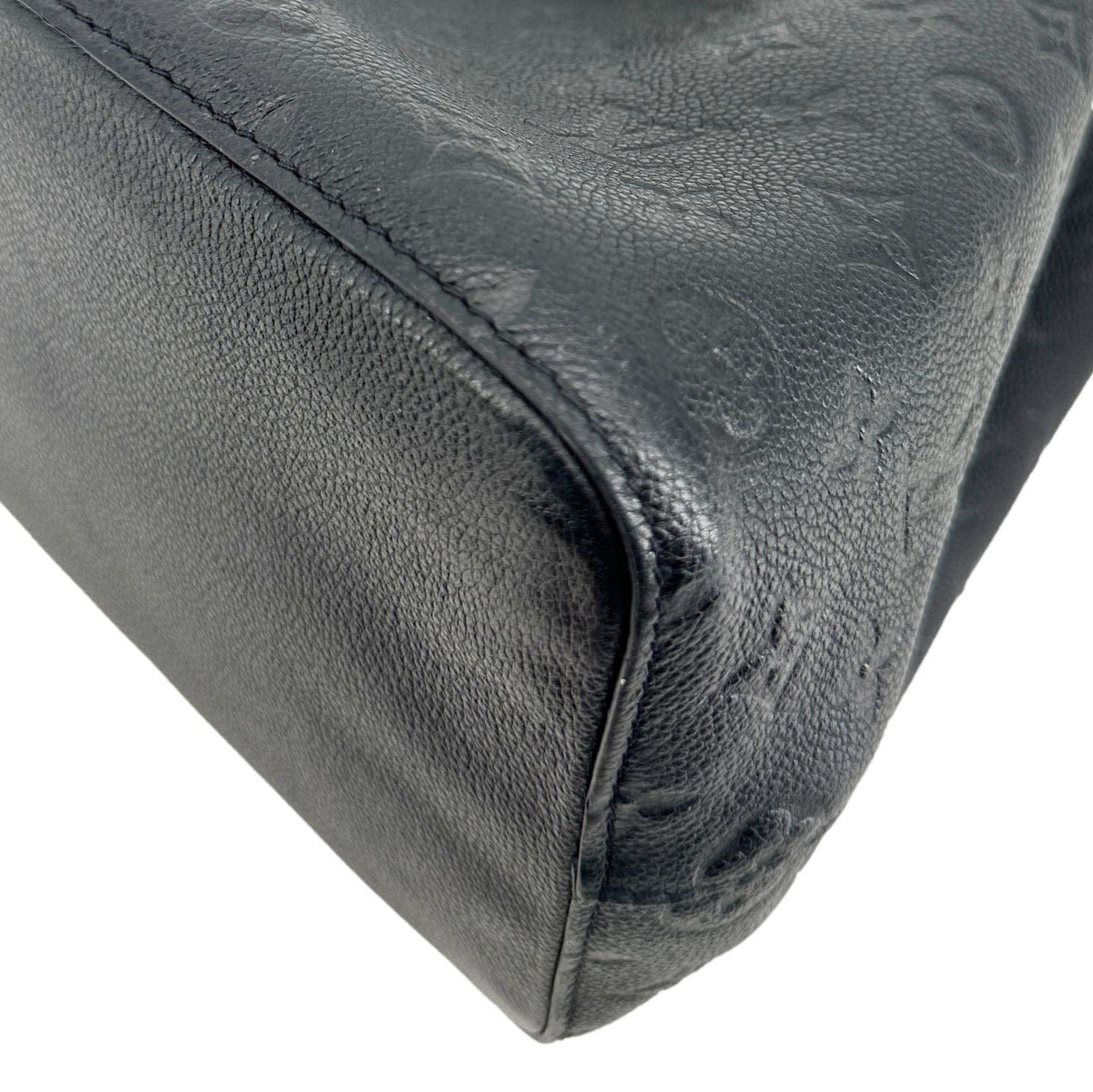 LOUIS VUITTON NeoNoe MM Monogram Empreinte Leather Shoulder Bag Black