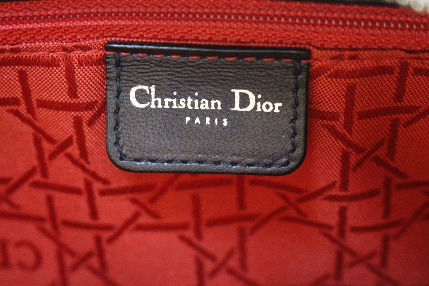 CHRISTIAN DIOR Black Studded Lady Dior Shoulder Bag