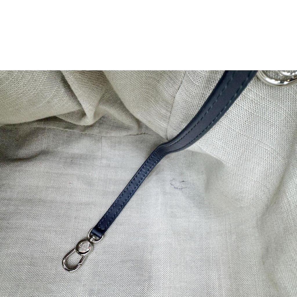 Chanel Deauville Canvas Shopping Tote Bag Gray