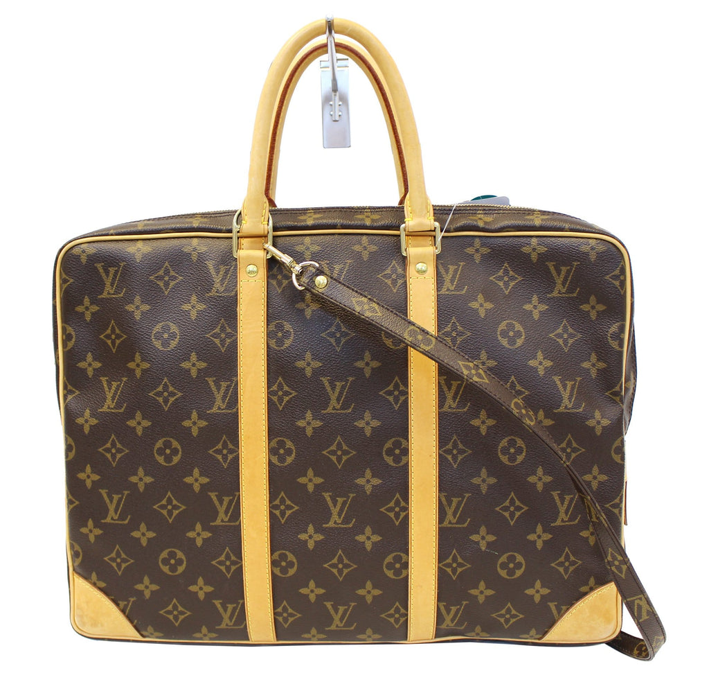 LOUIS VUITTON Monogram Canvas Porte Documents Voyage Briefcase Bag