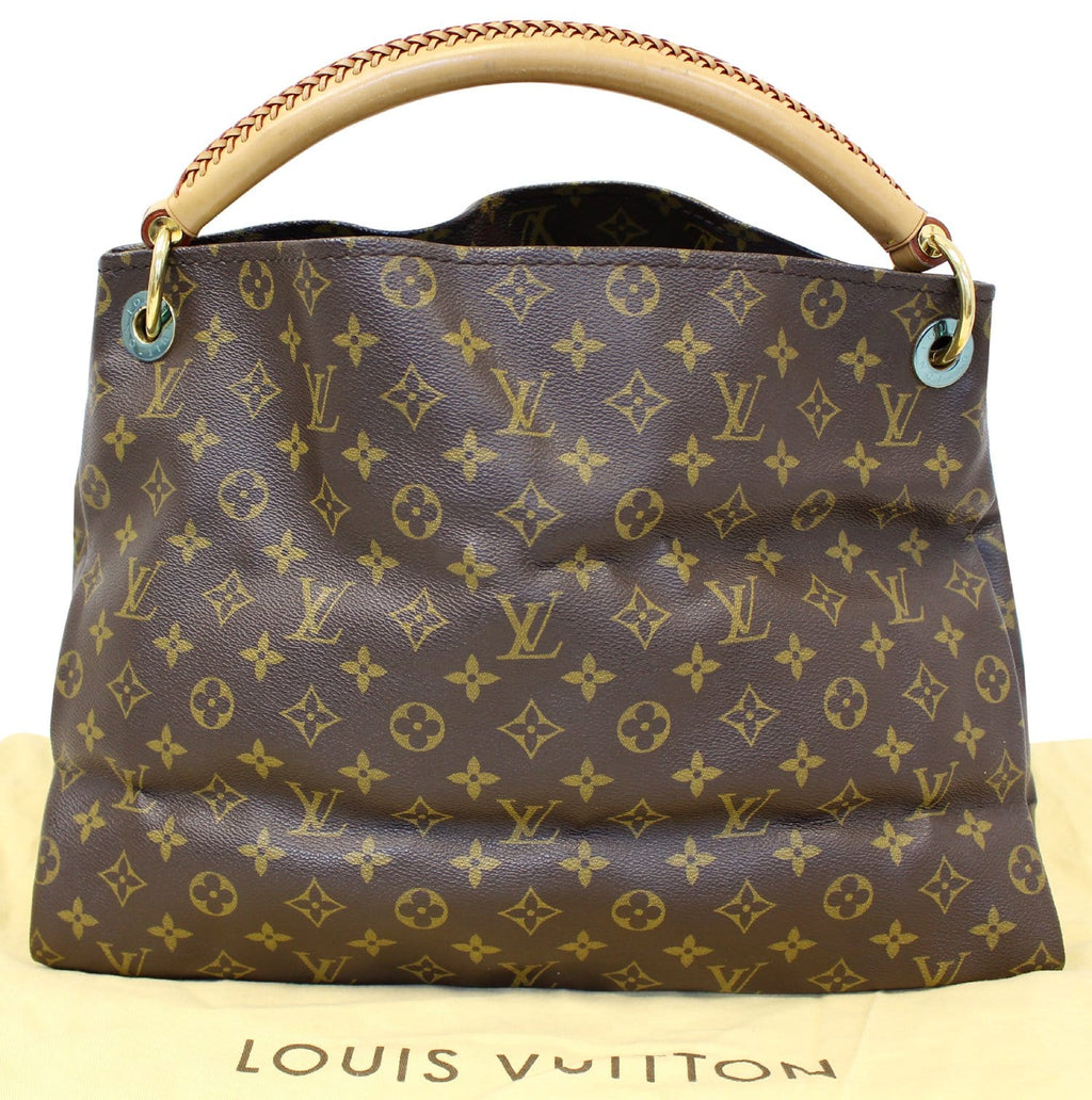 LOUIS VUITTON Artsy MM Monogram Canvas Hobo Brown Shoulder Bag