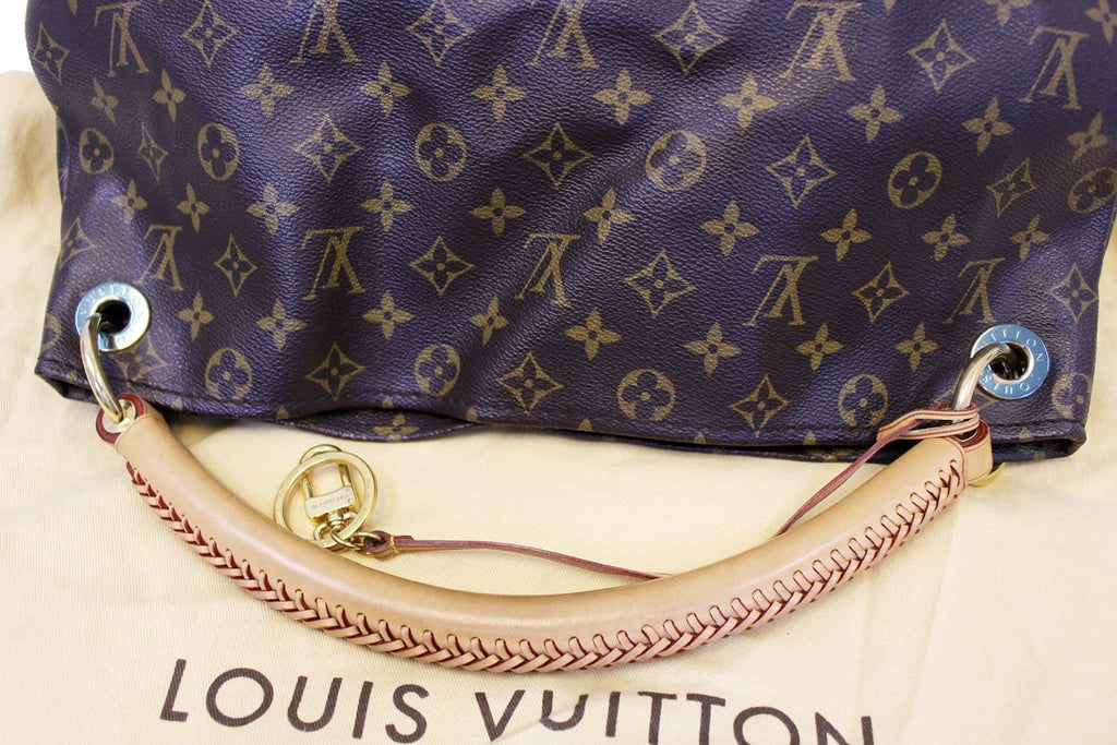 LOUIS VUITTON Artsy MM Monogram Canvas Hobo Brown Shoulder Bag