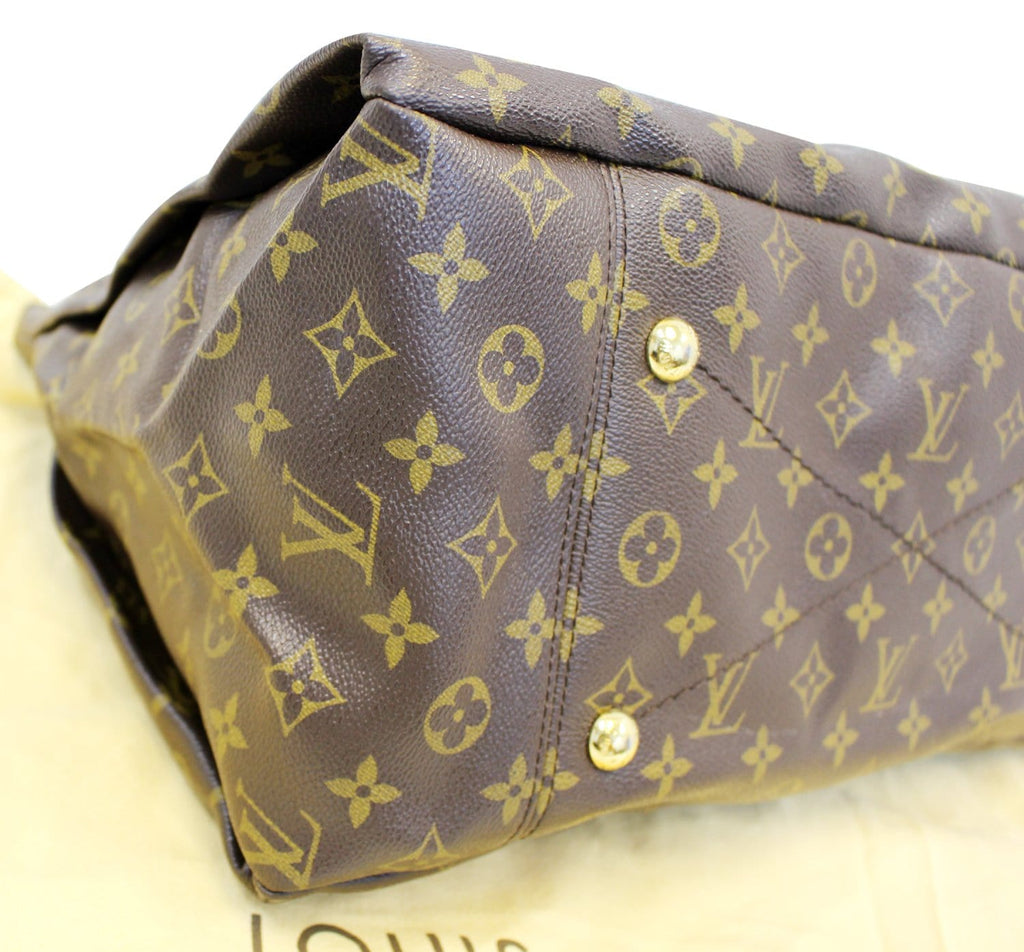 LOUIS VUITTON Artsy MM Monogram Canvas Hobo Brown Shoulder Bag
