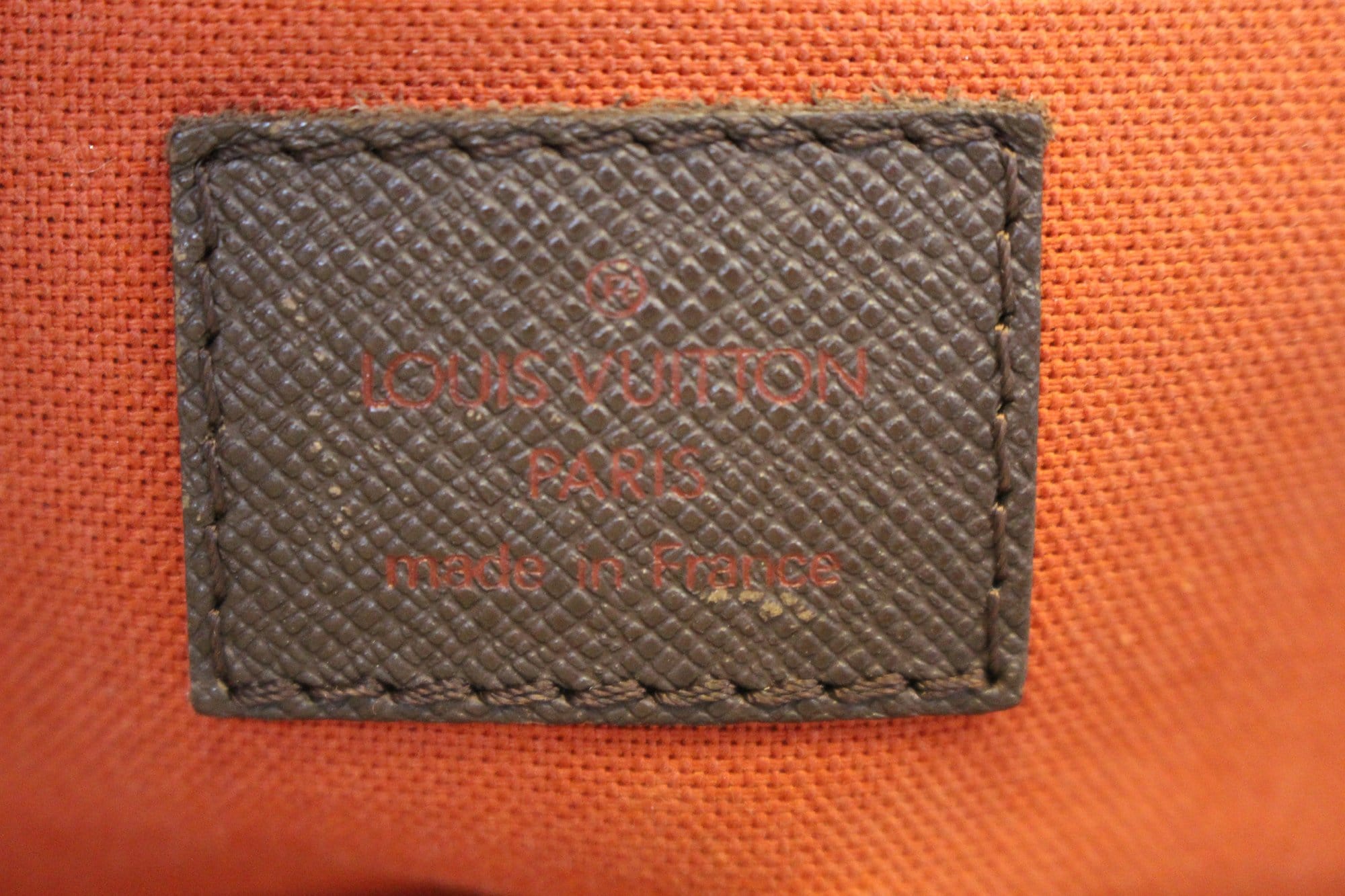 LOUIS VUITTON Damier Ebene Belem MM Brown Shoulder Bag