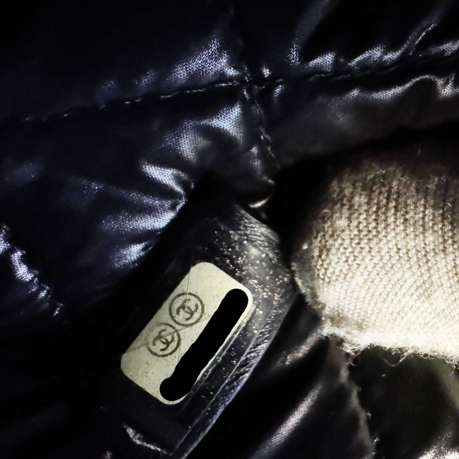 Chanel Camellia O Case Medium Quilted Leather Clutch Black