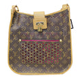 LOUIS VUITTON Fuchsia Monogram Perforated Mtte Crossbody Bag