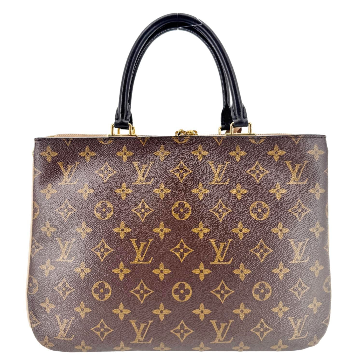 LOUIS VUITTON Millefeuille Monogram Canvas Shoulder Bag Brown