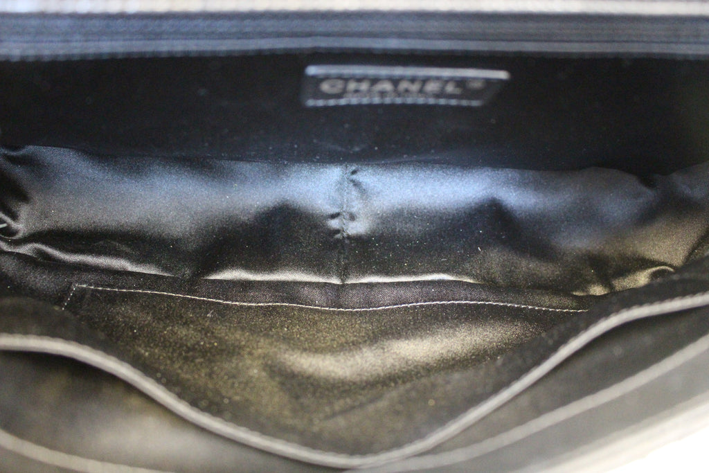 Chanel Black  Leather Jumbo Flap Bag