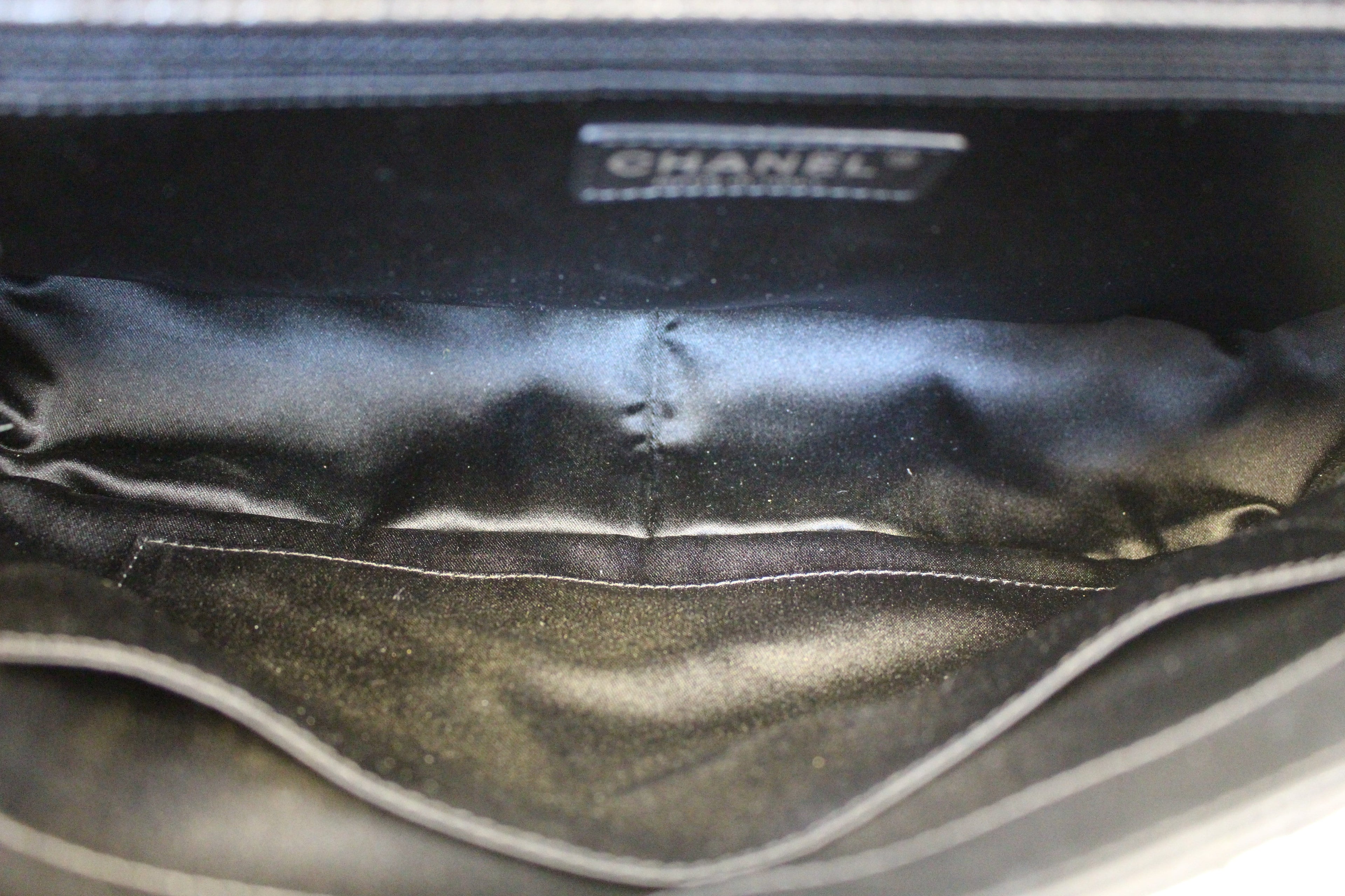 Chanel Black  Leather Jumbo Flap Bag