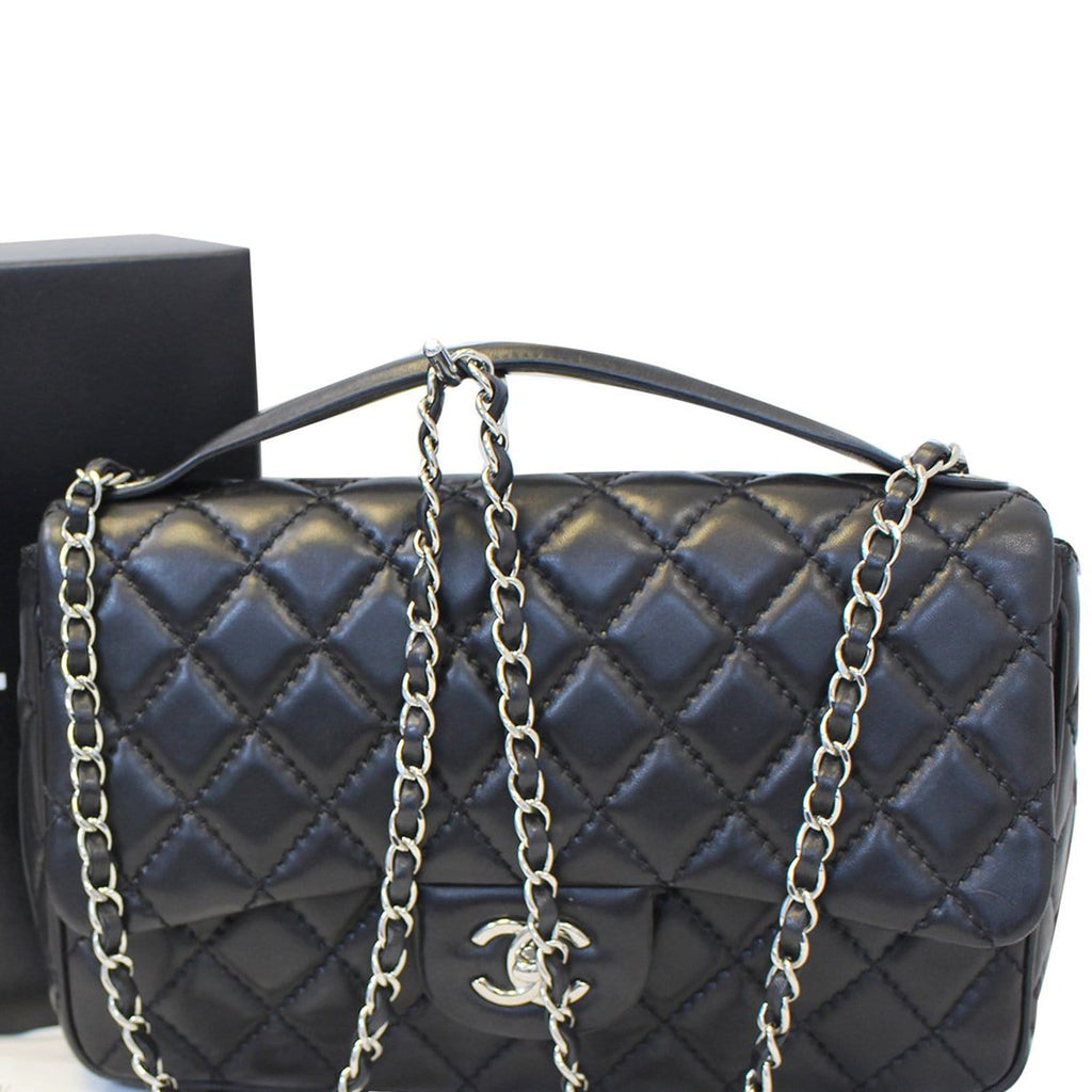 Chanel Black  Leather Jumbo Flap Bag