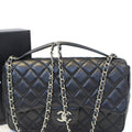 Chanel Black  Leather Jumbo Flap Bag