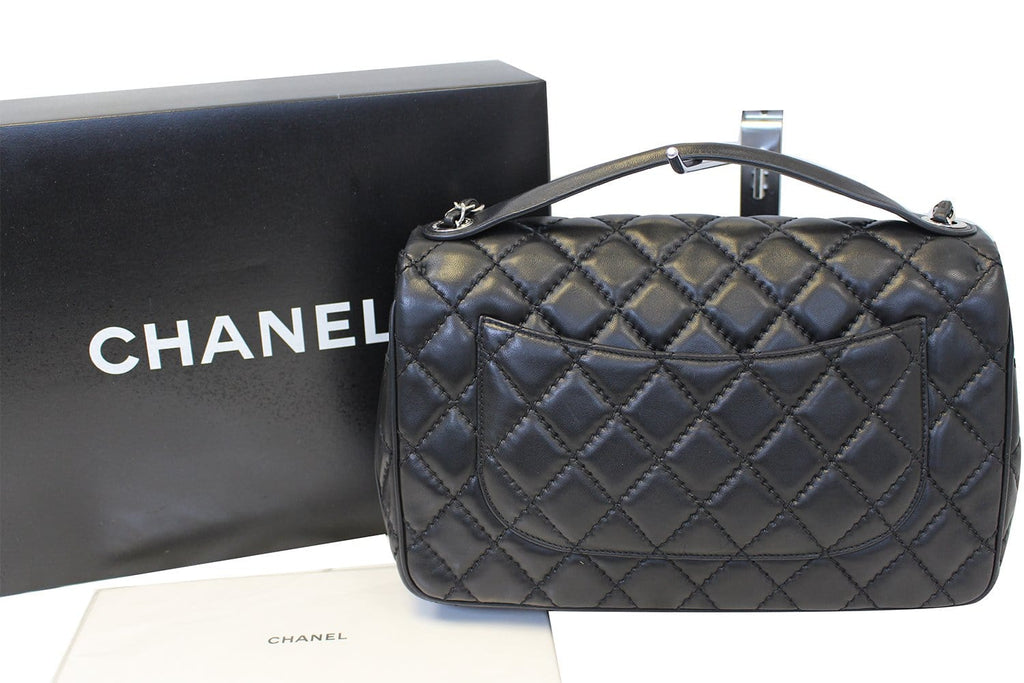 Chanel Black  Leather Jumbo Flap Bag