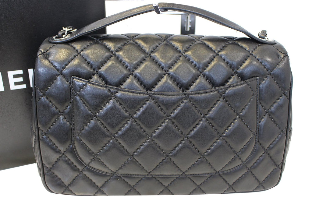 Chanel Black  Leather Jumbo Flap Bag
