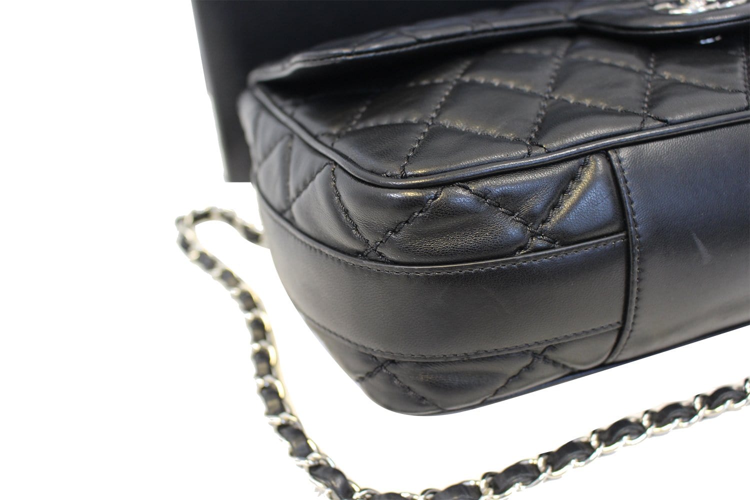Chanel Black  Leather Jumbo Flap Bag