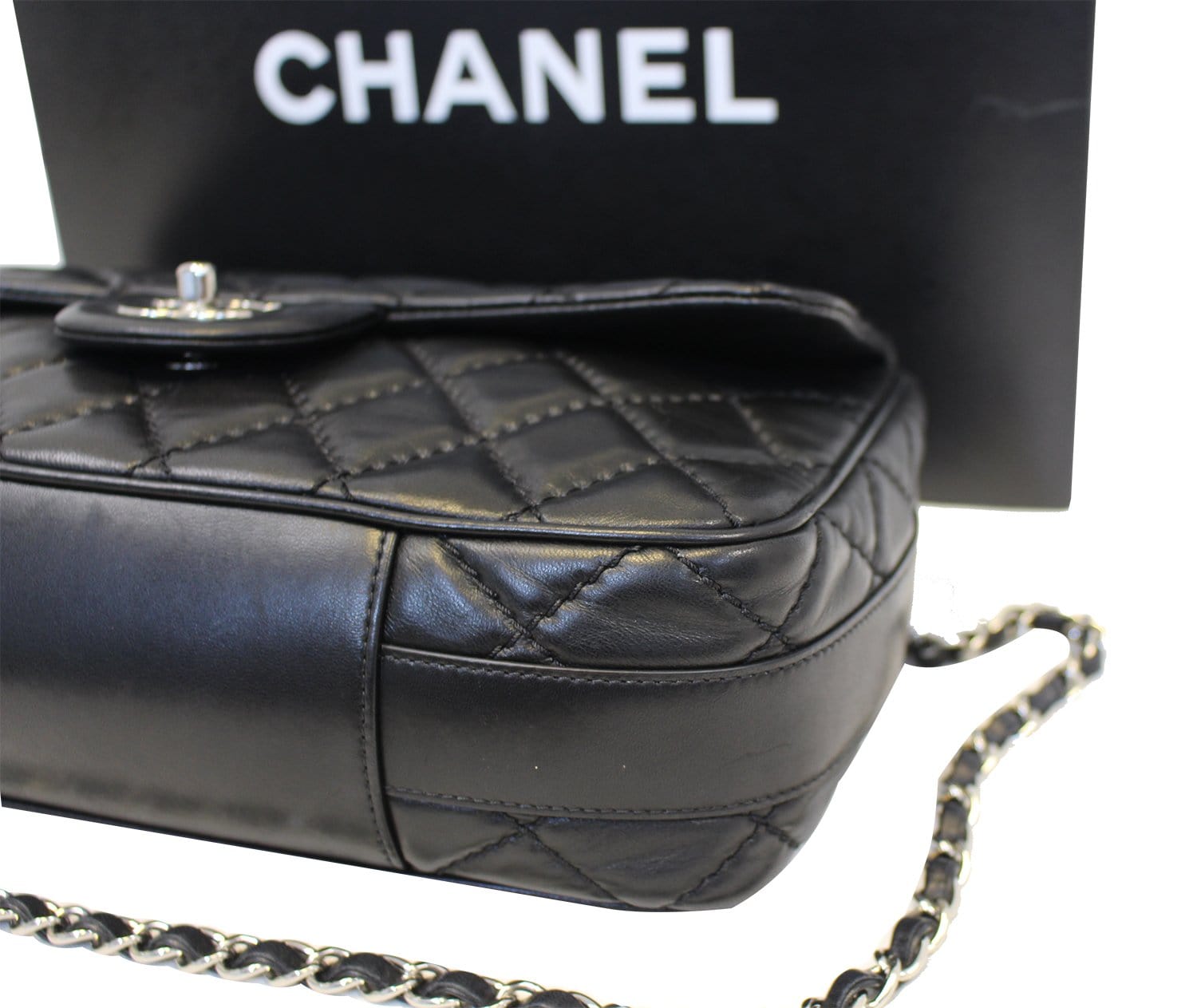 Chanel Black  Leather Jumbo Flap Bag