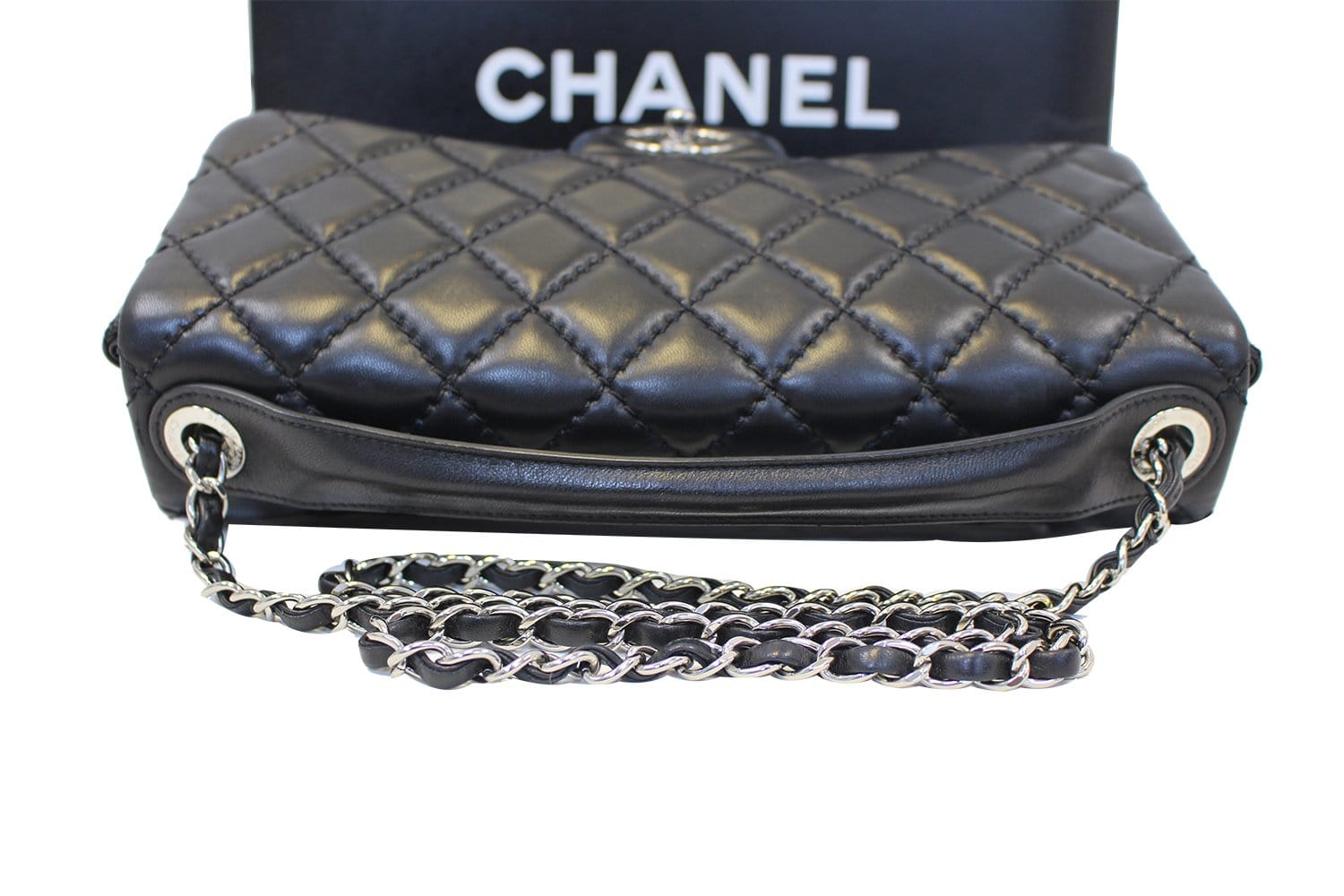 Chanel Black  Leather Jumbo Flap Bag