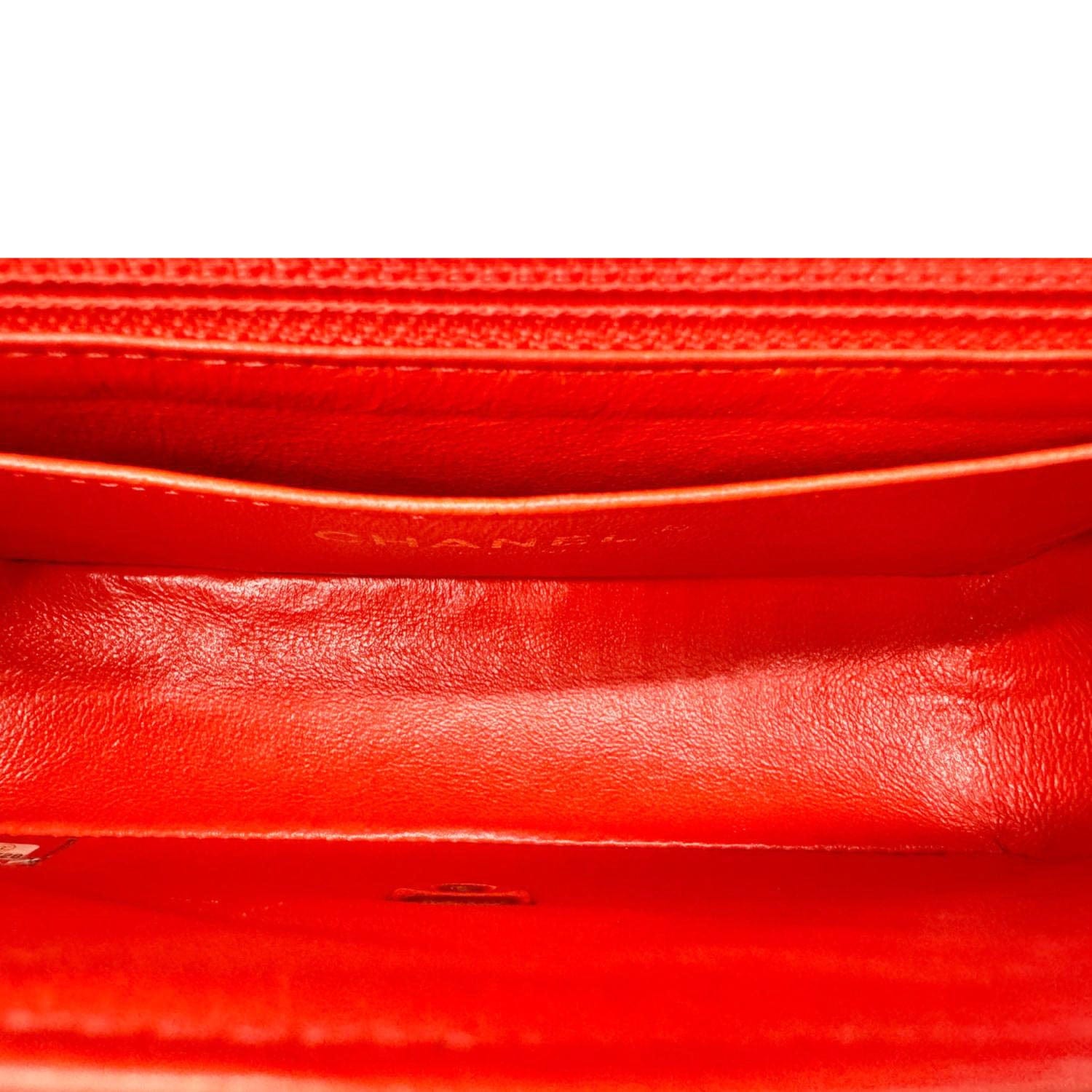 Chanel Classic Rectangular Flap Mini Quilted Leather Crossbody Bag Reddish Pink