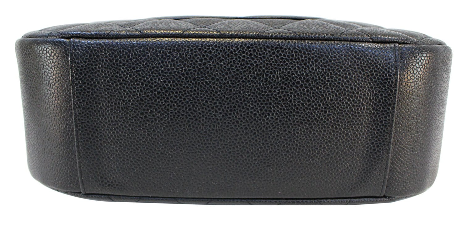 Chanel Shoulder Bag - CHANEL Sac Divers Caviar Leather Large Handbag