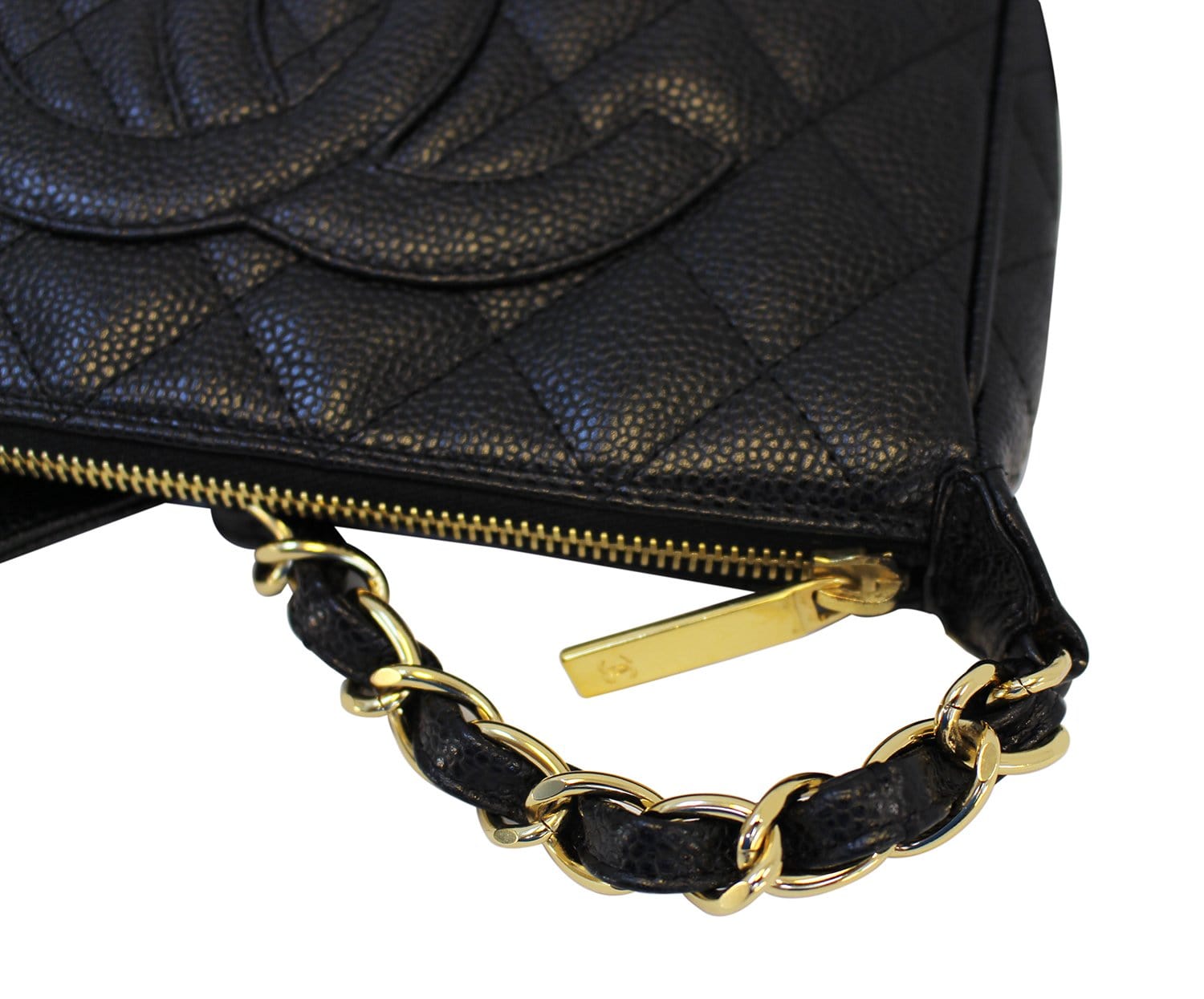 Chanel Shoulder Bag - CHANEL Black Sac Divers Mini Caviar Leather