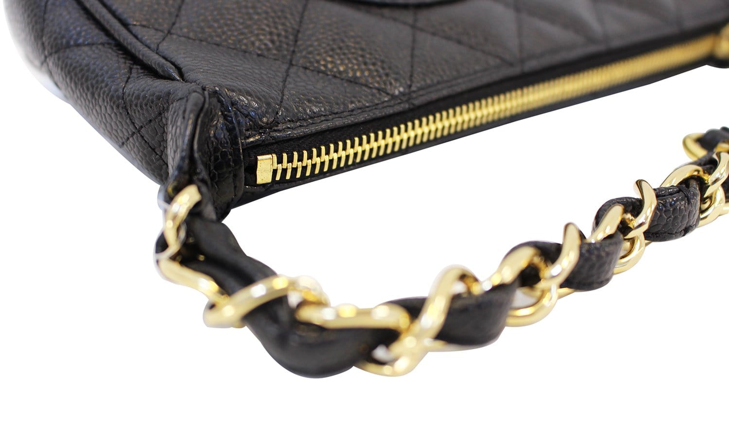 Chanel Shoulder Bag - CHANEL Black Sac Divers Mini Caviar Leather