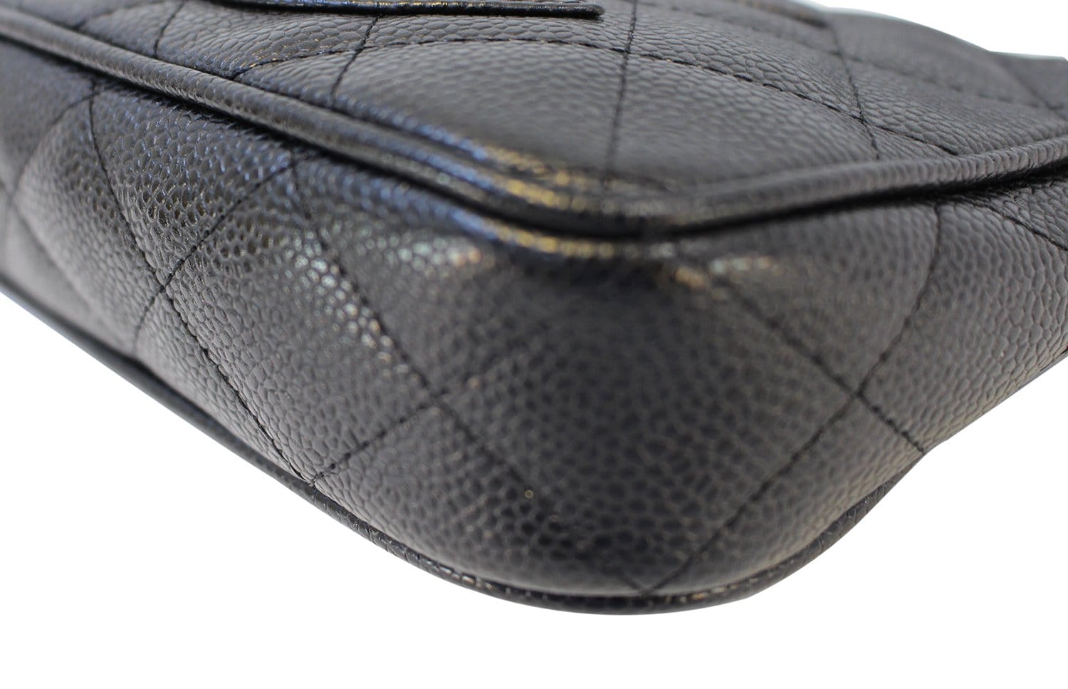 Chanel Shoulder Bag - CHANEL Black Sac Divers Mini Caviar Leather