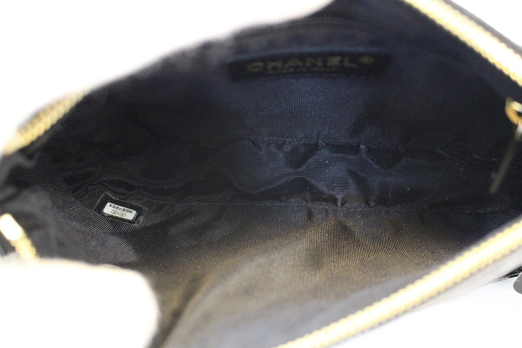Chanel Shoulder Bag - CHANEL Black Sac Divers Mini Caviar Leather