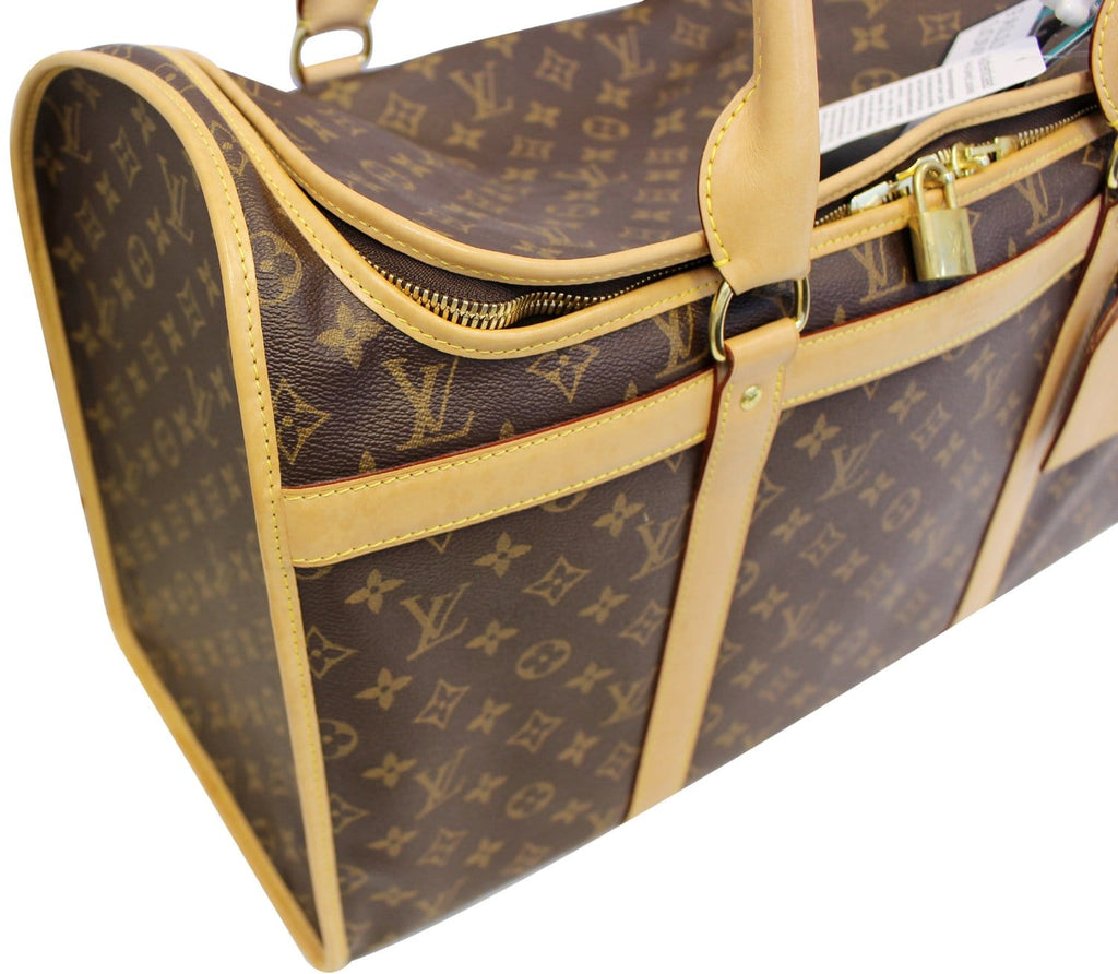 LOUIS VUITTON Sac Chien 50 Monogram Canvas  Dog Carrier