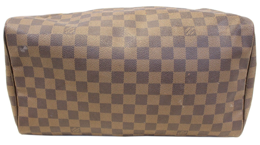 LOUIS VUITTON Damier Ebene Speedy 35 Satchel Bag