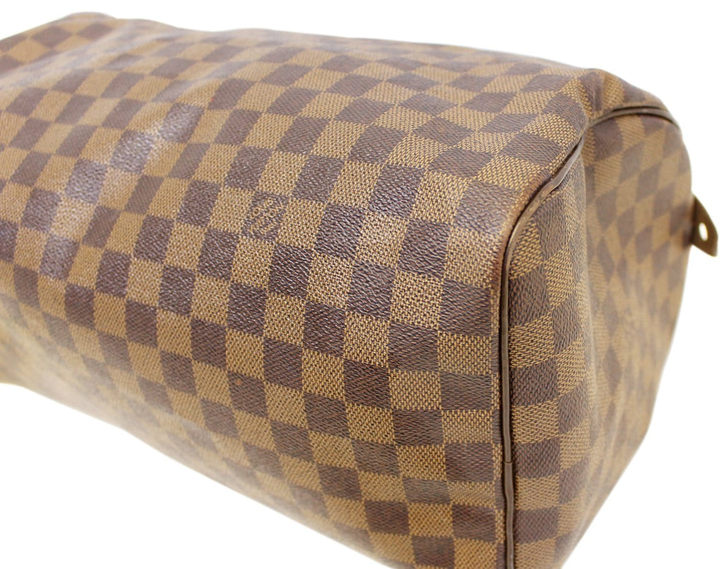LOUIS VUITTON Damier Ebene Speedy 35 Satchel Bag