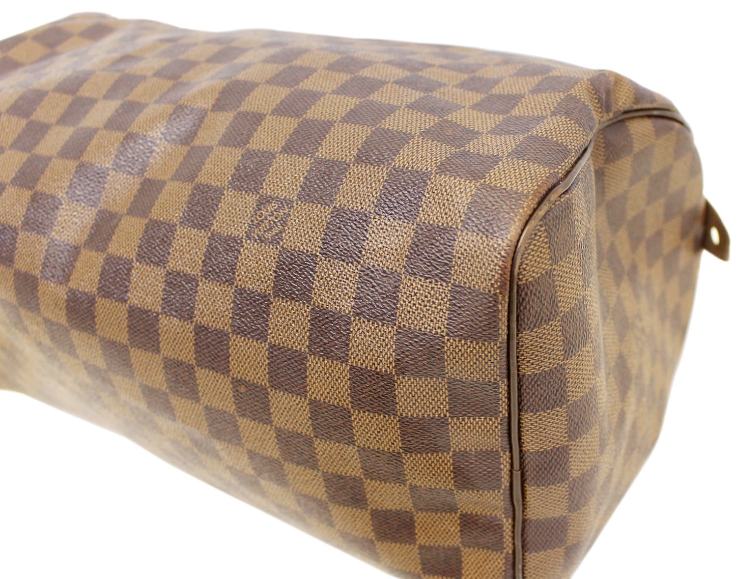 LOUIS VUITTON Damier Ebene Speedy 35 Satchel Bag