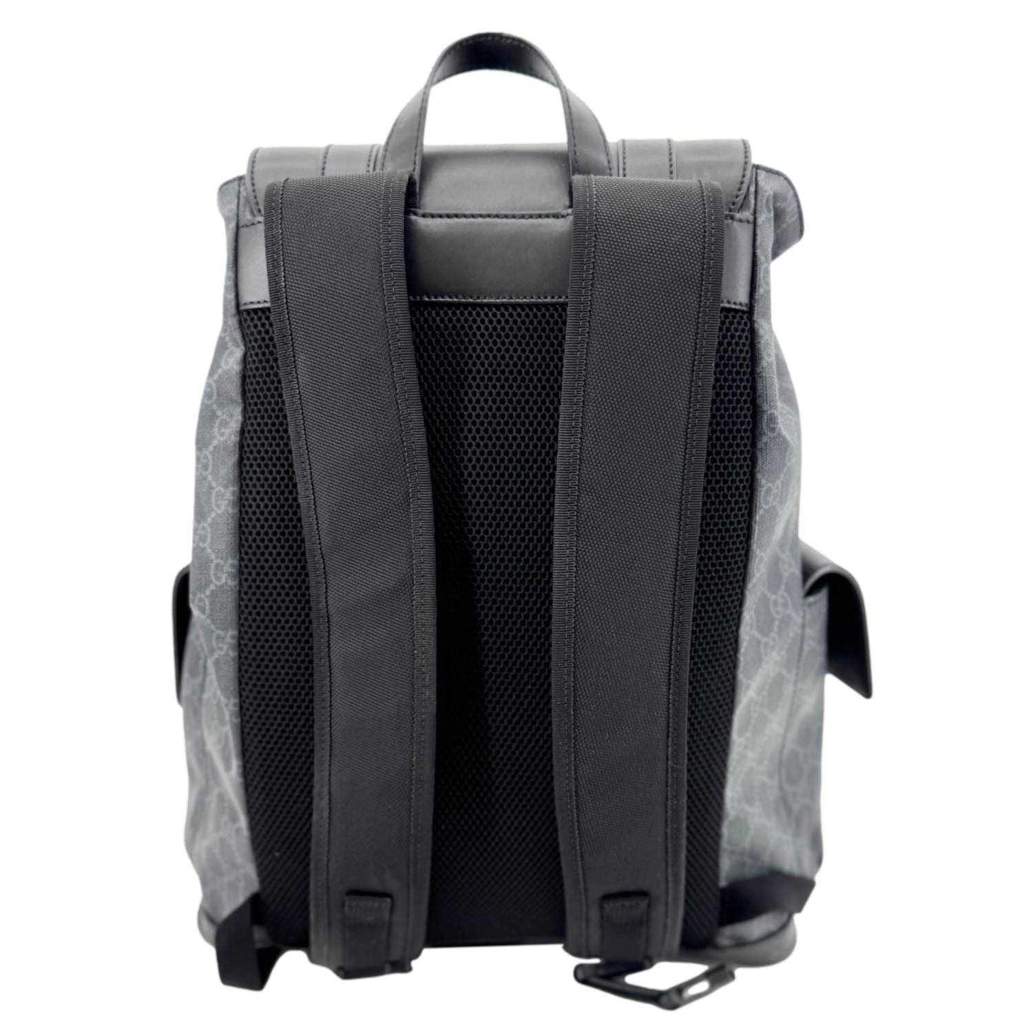 GUCCI Gucci Supreme Canvas Backpack Black 495563