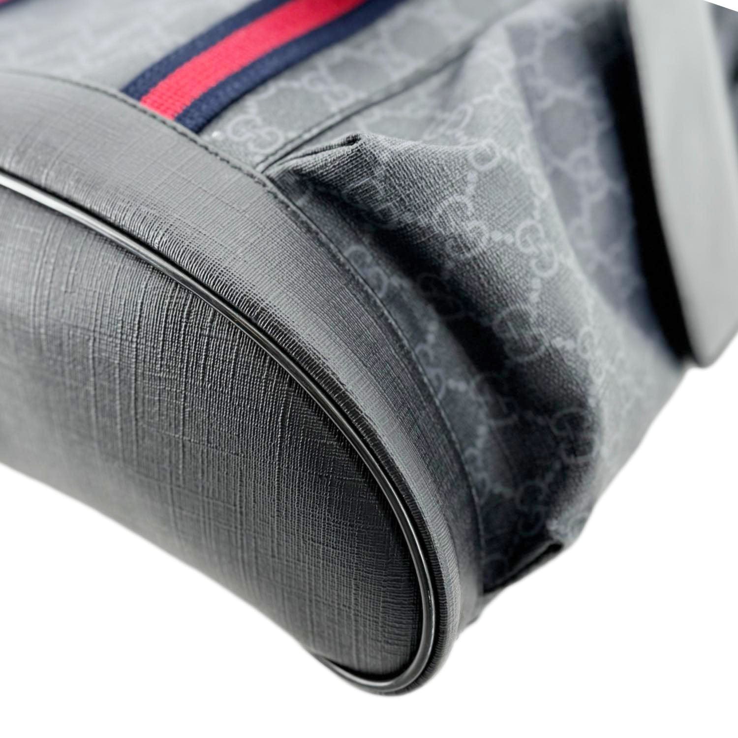 GUCCI Gucci Supreme Canvas Backpack Black 495563