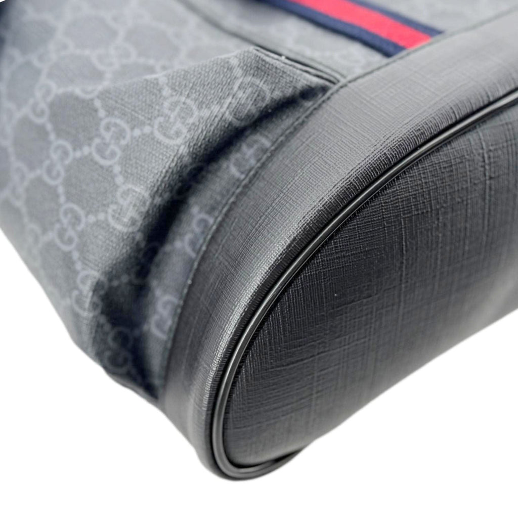 GUCCI Gucci Supreme Canvas Backpack Black 495563