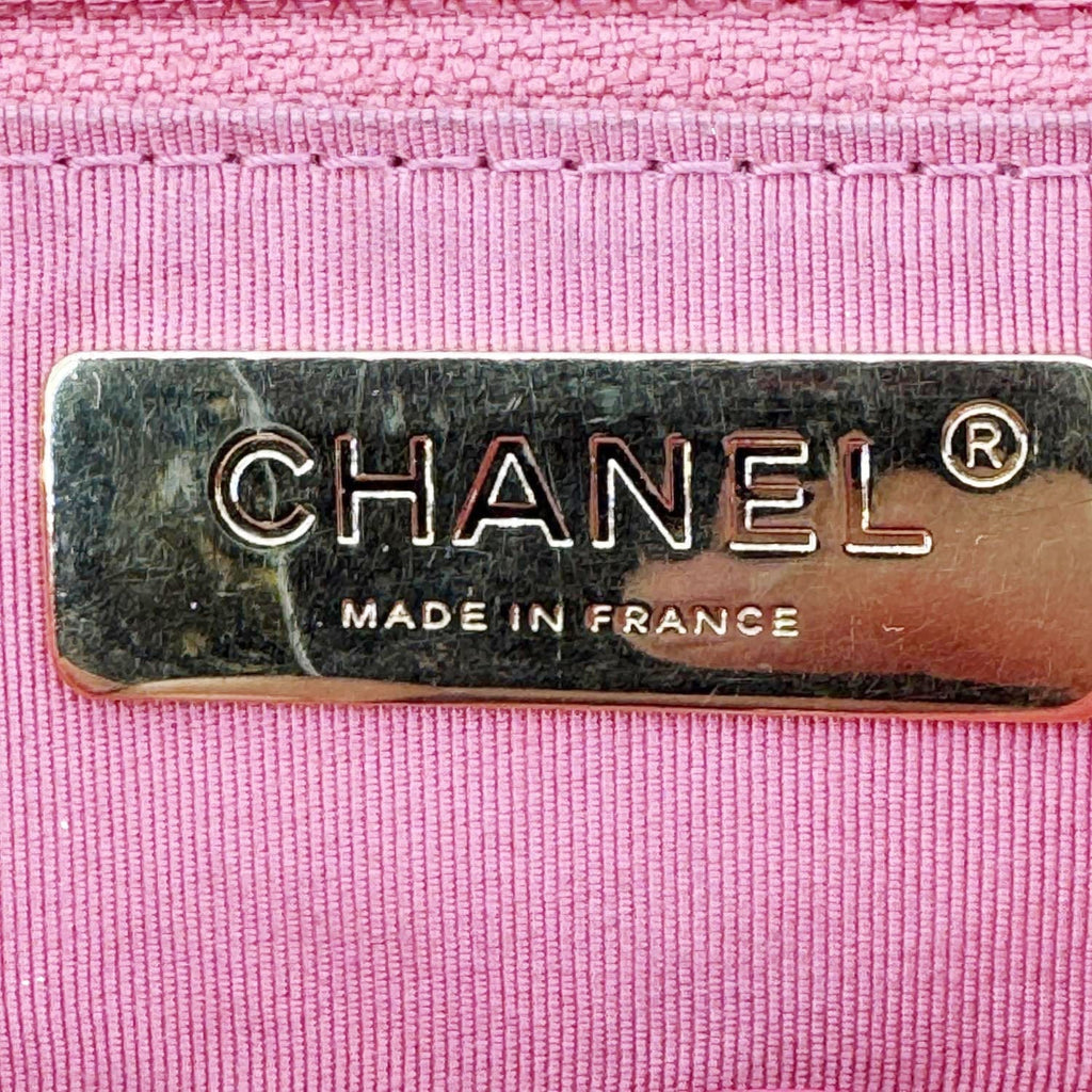 Chanel 19 Flap Large Quilted Lambskin Leather Shoulder Bag Pink