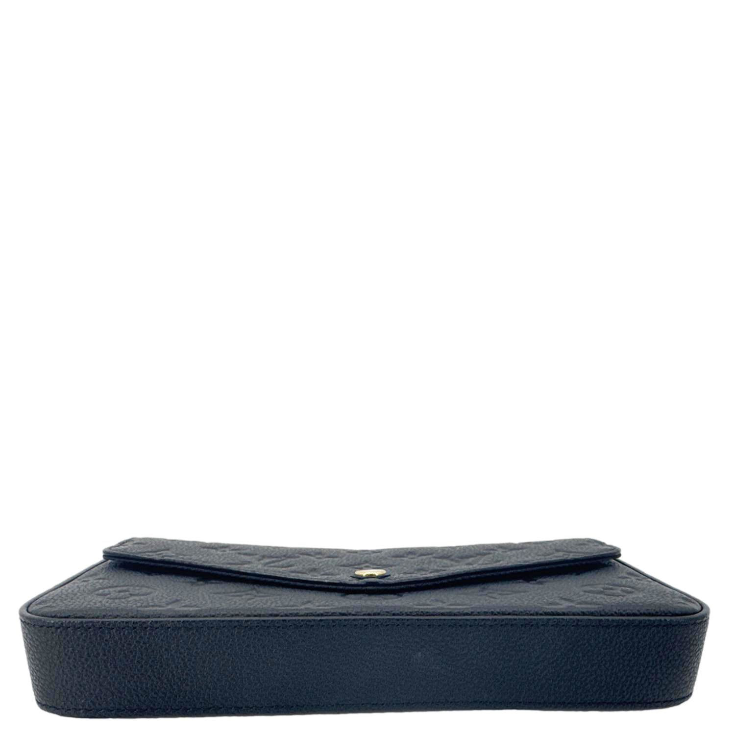 LOUIS VUITTON Felicie Pochette Monogram Empreinte Crossbody Bag Black