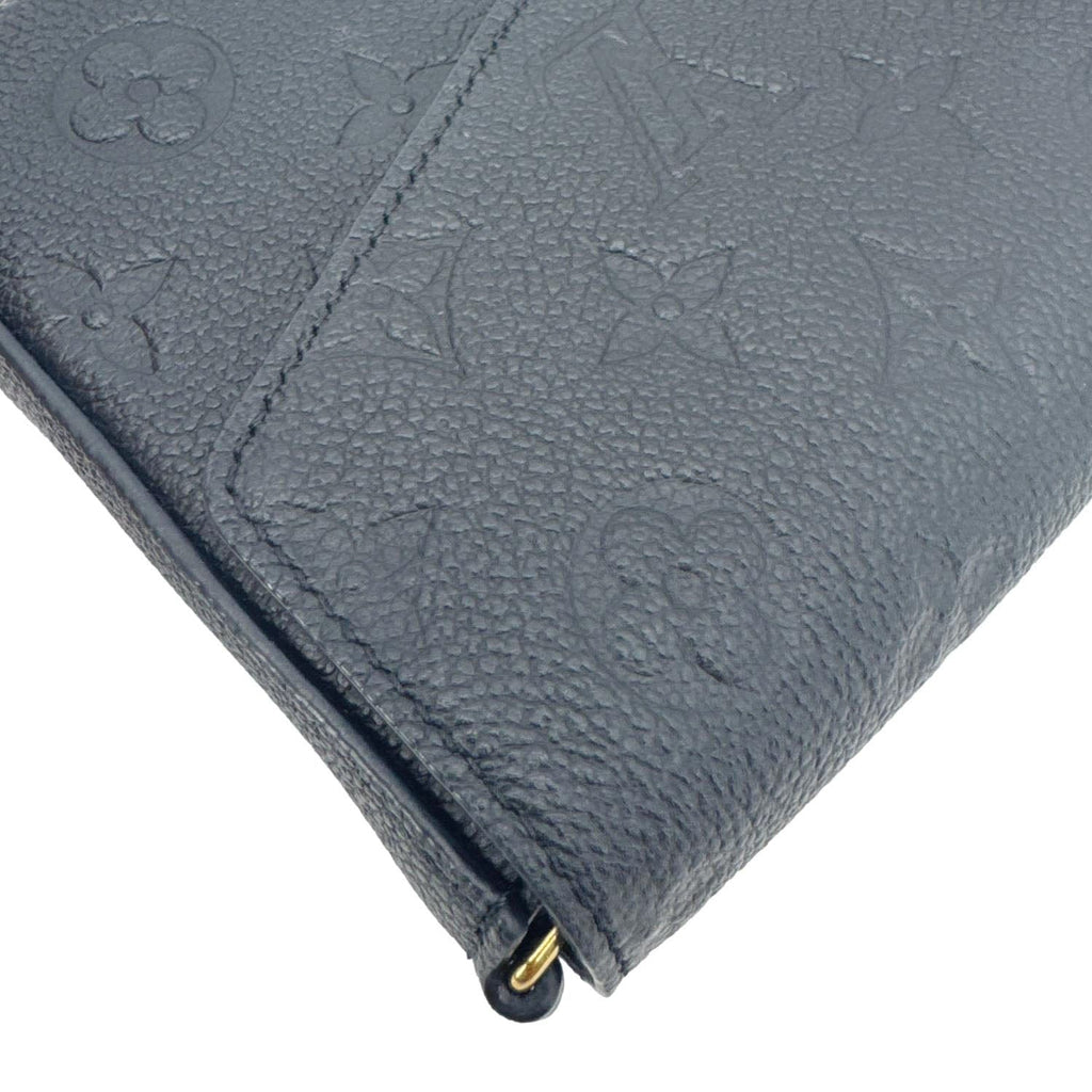 LOUIS VUITTON Felicie Pochette Monogram Empreinte Crossbody Bag Black
