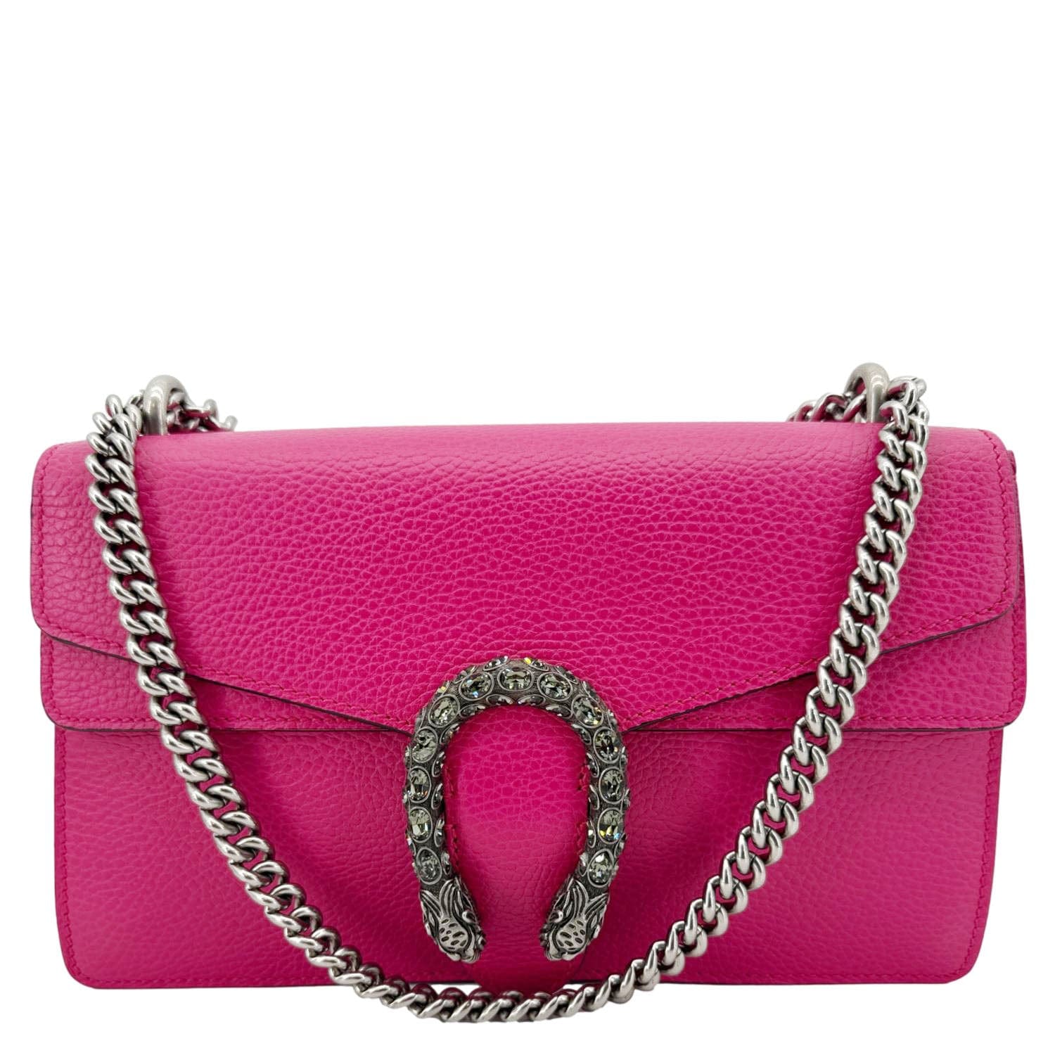 Chanel GUCCI Dionysus Small Calfskin Leather Crossbody Bag Pink 400249