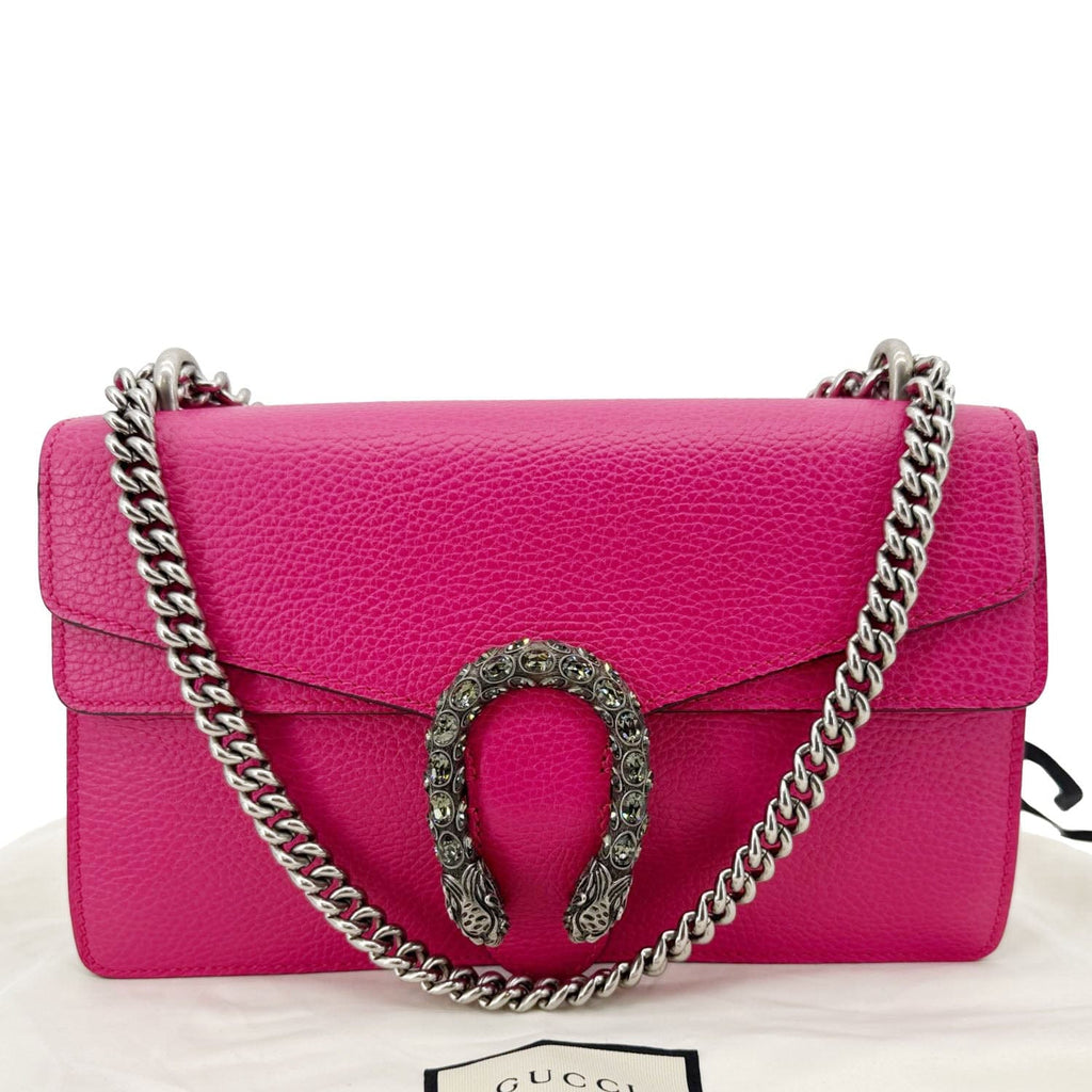 Chanel GUCCI Dionysus Small Calfskin Leather Crossbody Bag Pink 400249