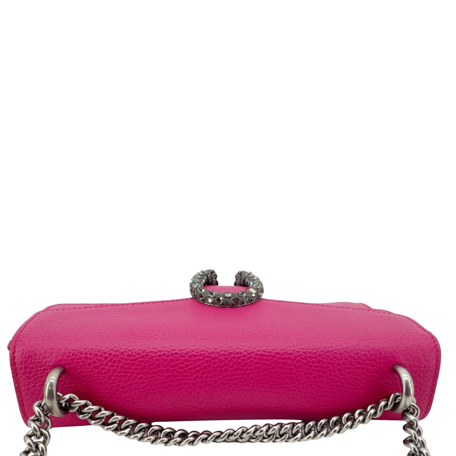 Chanel GUCCI Dionysus Small Calfskin Leather Crossbody Bag Pink 400249