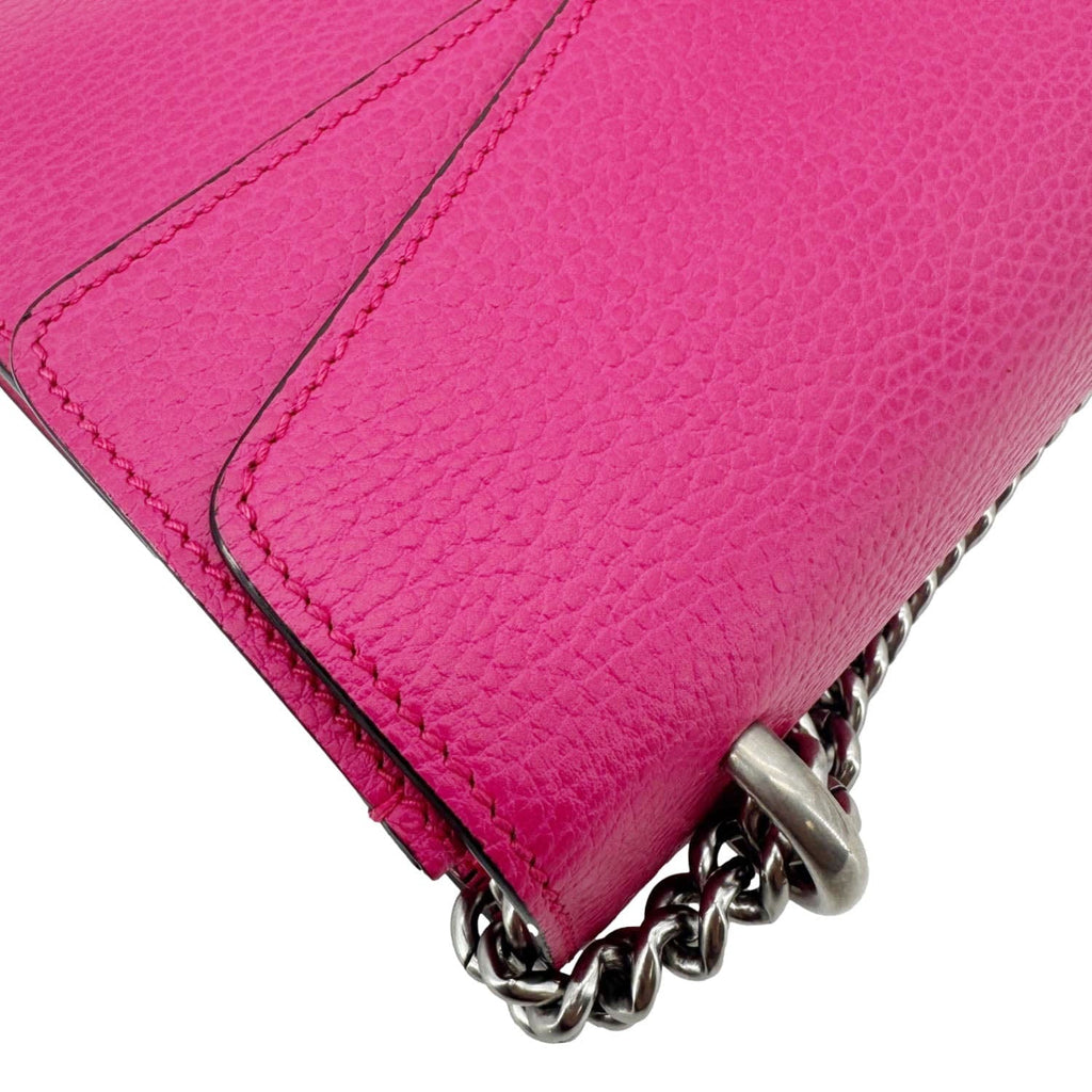 Chanel GUCCI Dionysus Small Calfskin Leather Crossbody Bag Pink 400249