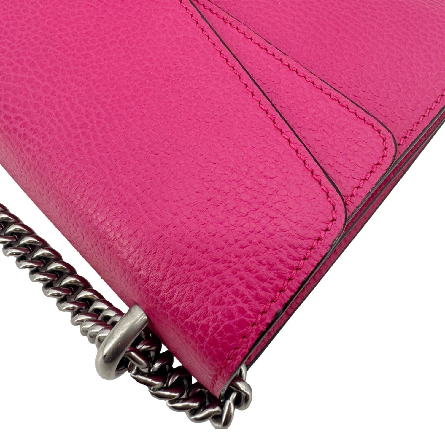Chanel GUCCI Dionysus Small Calfskin Leather Crossbody Bag Pink 400249