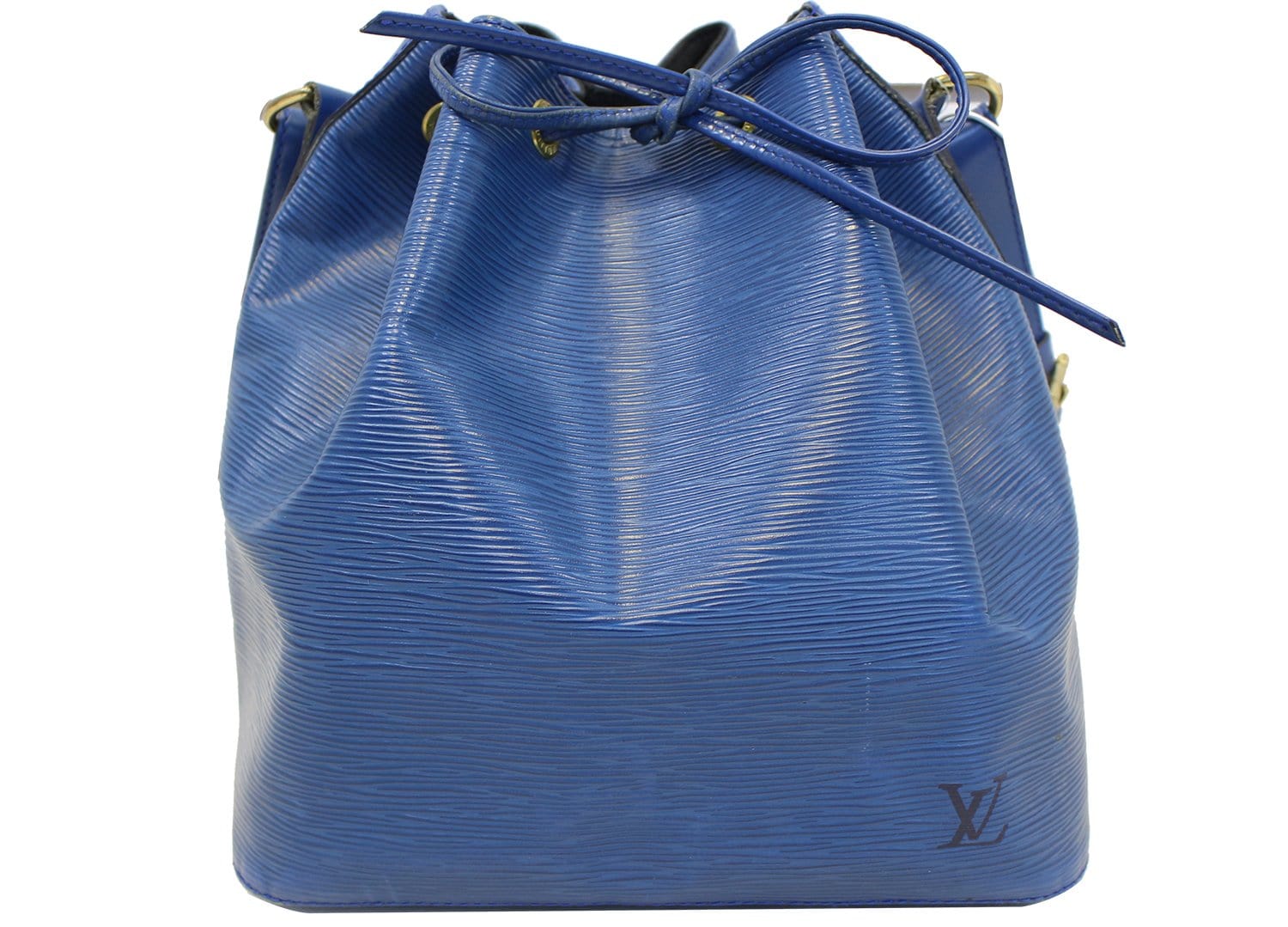 LOUIS VUITTON Epi Leather Petit Noe Blue Shoulder Bag