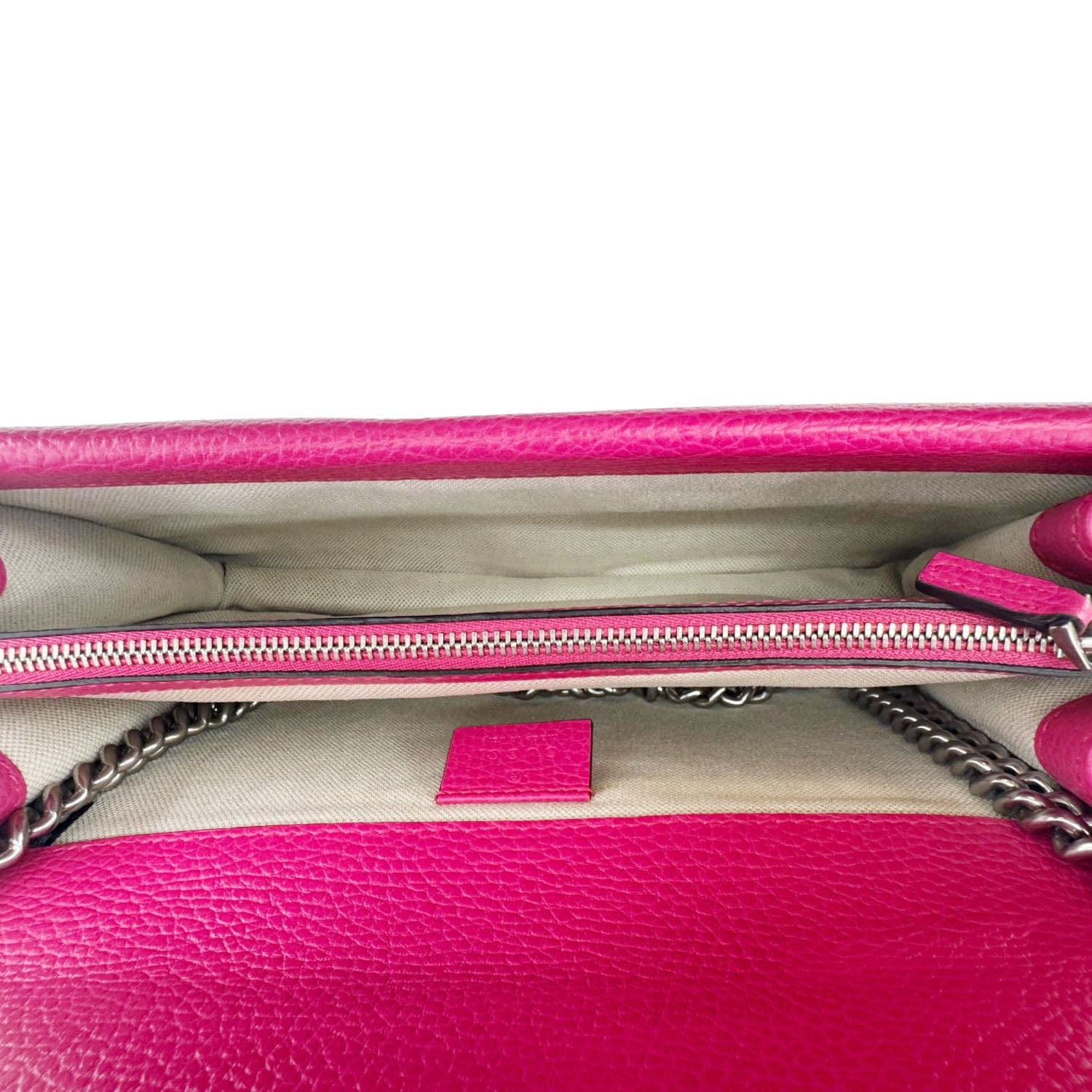 Chanel GUCCI Dionysus Small Calfskin Leather Crossbody Bag Pink 400249