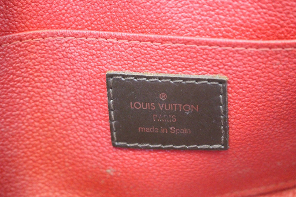 LOUIS VUITTON Damier Ebene Pochette Cosmetic Pouch